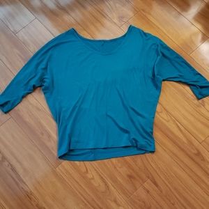 Teal blue top